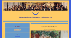 Desktop Screenshot of konzertverein-philippinum.de